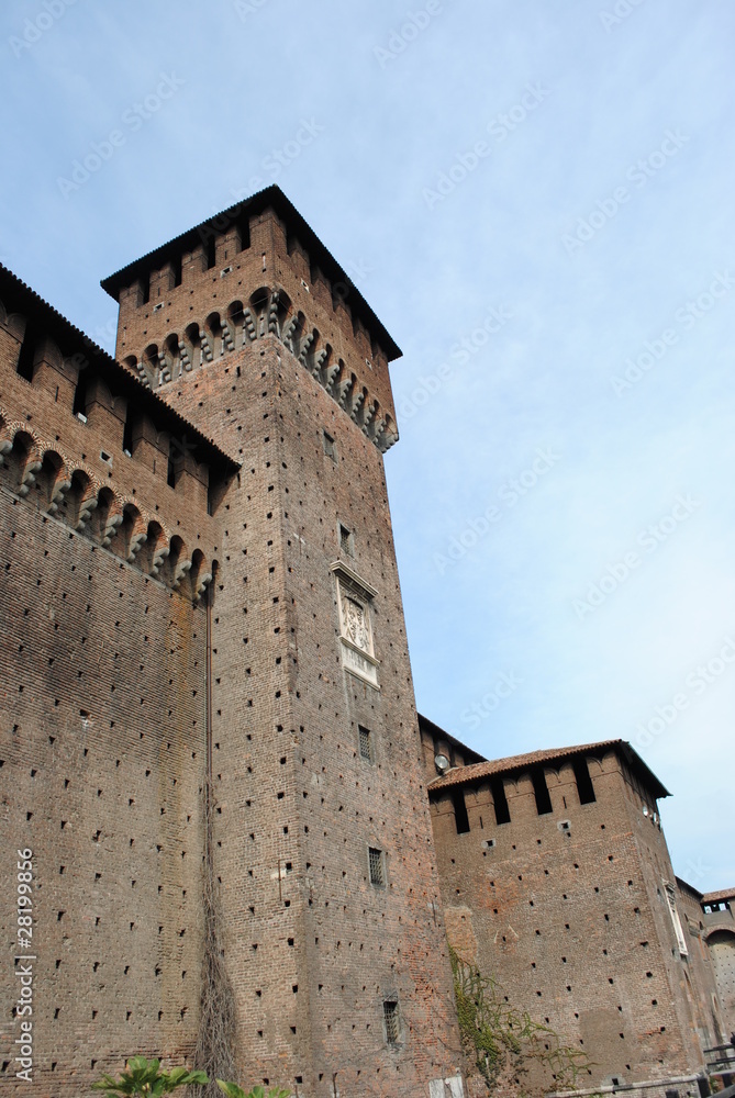 Mittelalterliche Burg in Mailand
