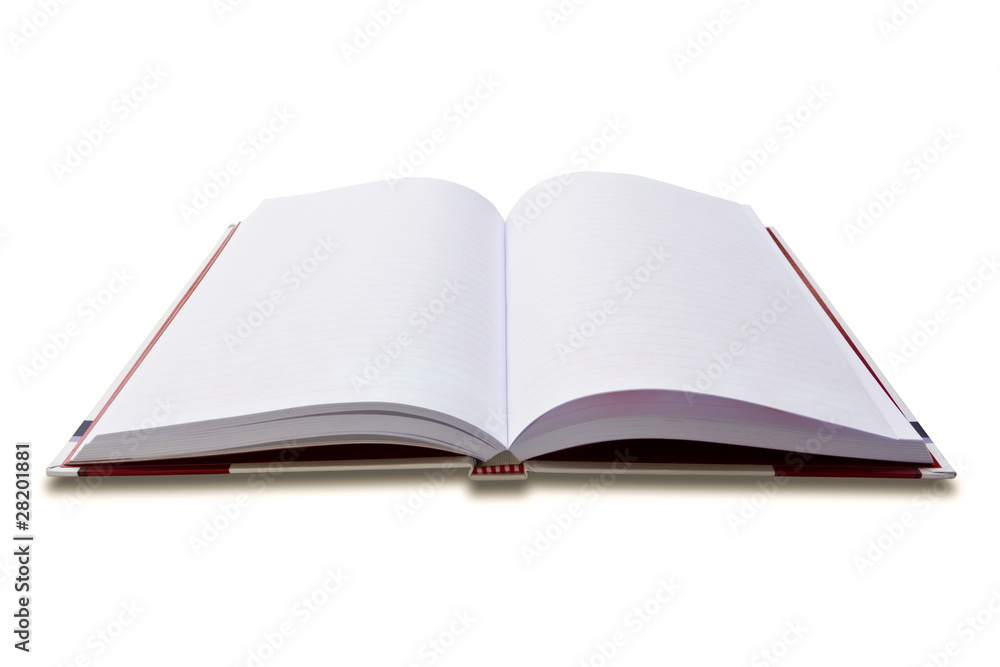 white note book isolated on white background white note book isolated on white background