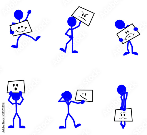 face expressions witt stickman