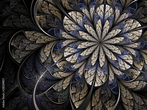 Winter cold fractal flower