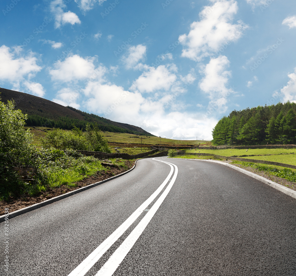 Most asphalt road