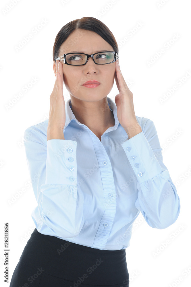 Portrait of a young businesswoman. Portrait of a young businesswoman.