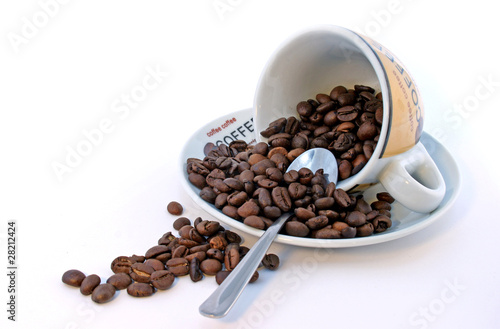 tasse grains de café