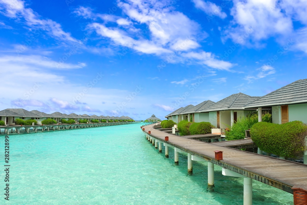 Maldives seaside resort