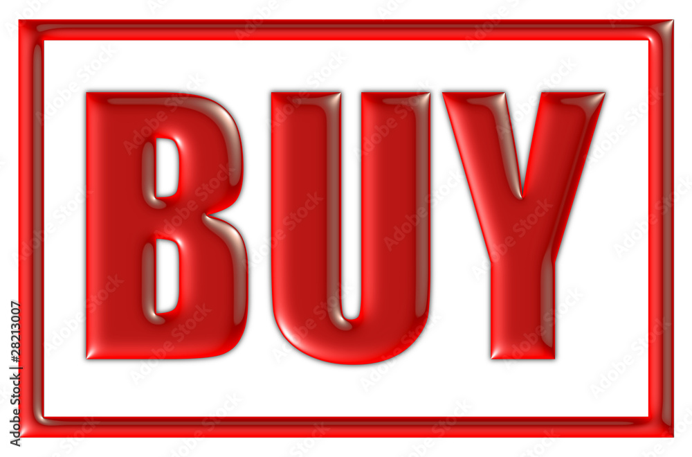 Stempel rot BUY Stempel rot BUY