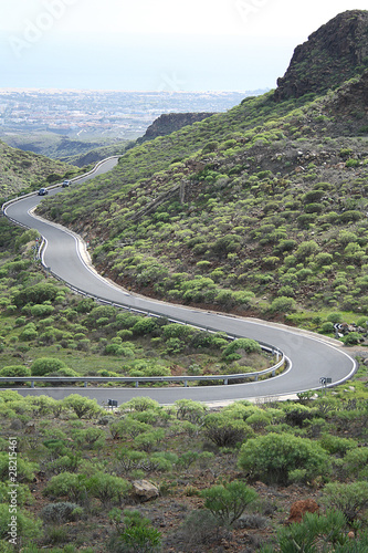 Strasse in den Bergen auf Gran Canaria