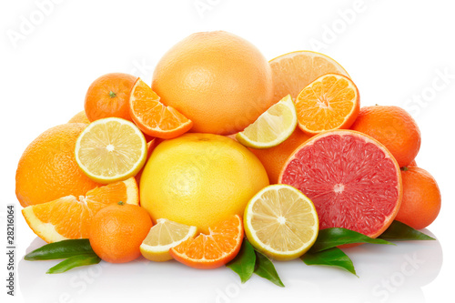 Citrus Fruits with clipping path