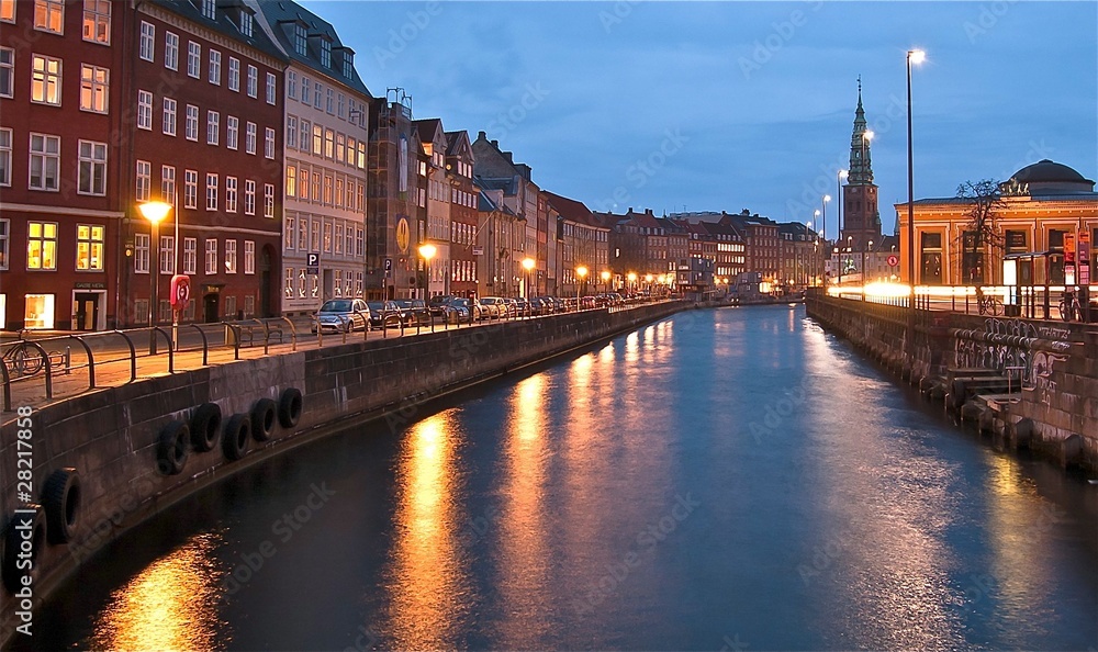 Copenhague au crépuscule