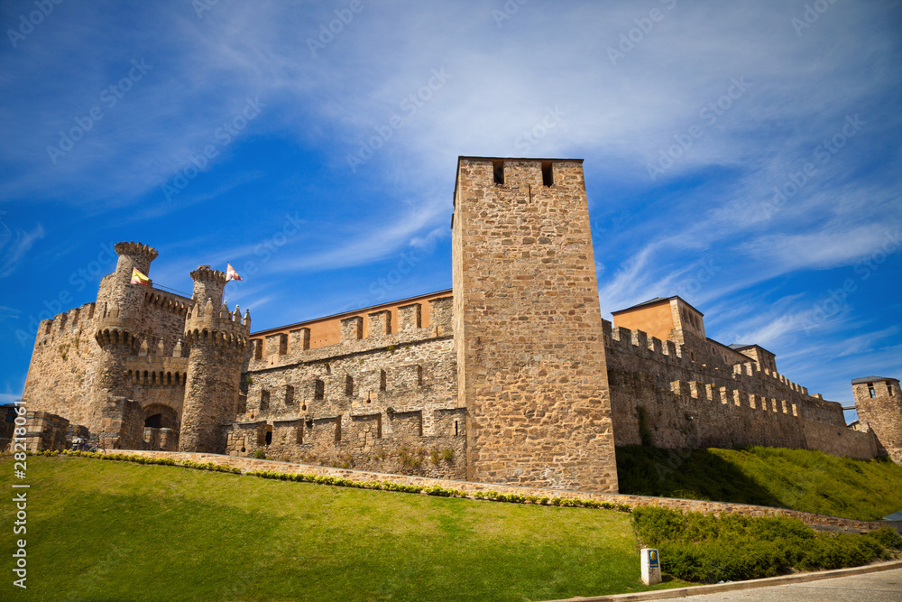 Templar castle of Ponferrada, province of Leon, Spain Templar castle of Ponferrada, province of Leon, Spain