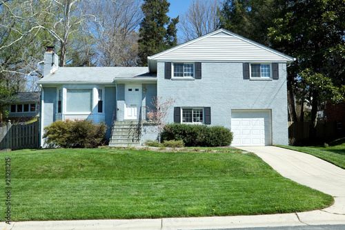 Split Level Single Family House, Suburban Maryland, USA