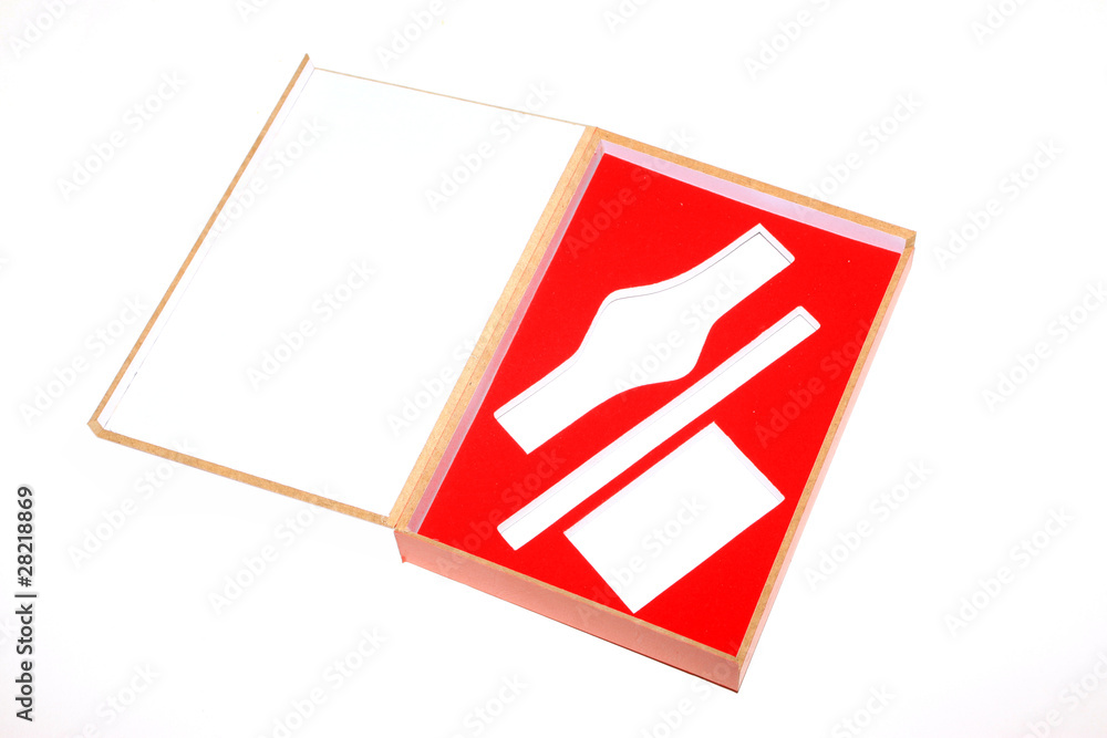 Naklejka premium a red box