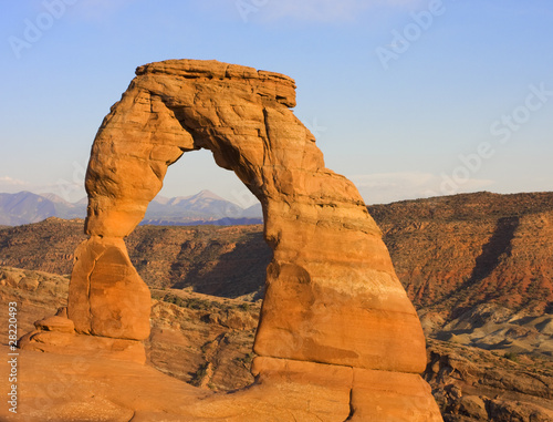Delicate Arch at sunset  Utah  USA