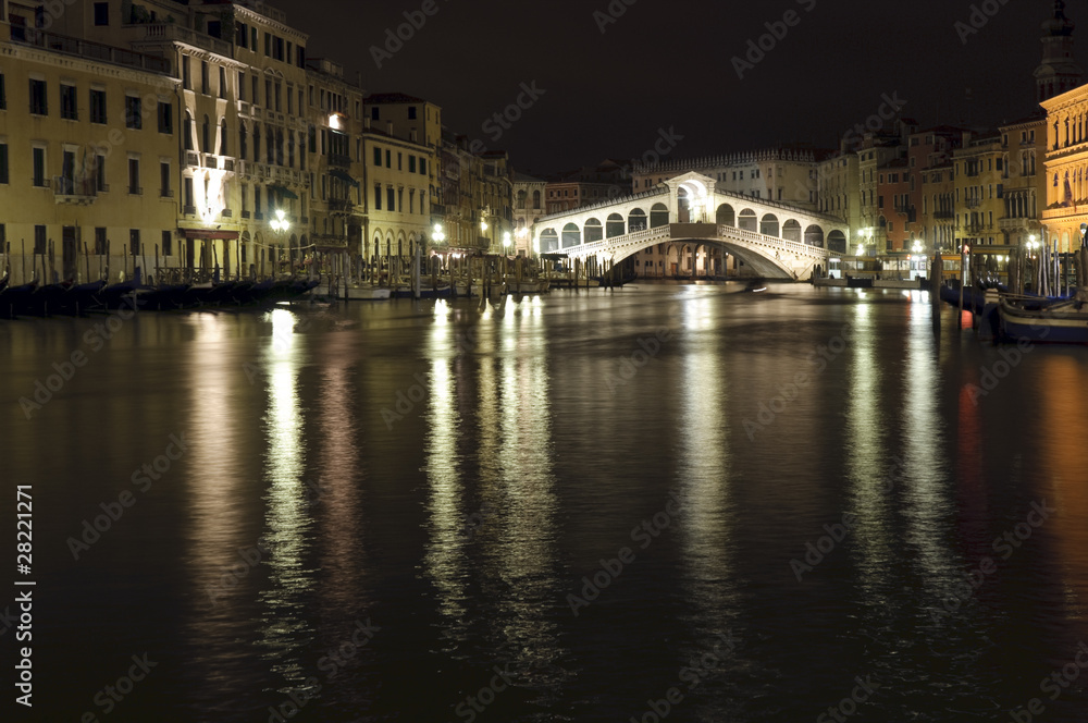 Venice: Canal Grande by night