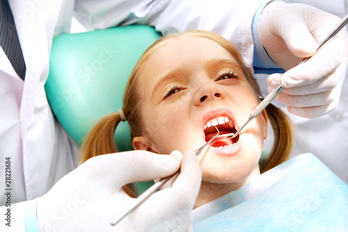 Child at the dentistry