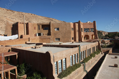 Hotel in the desert, Tamerza, Tunisia photo