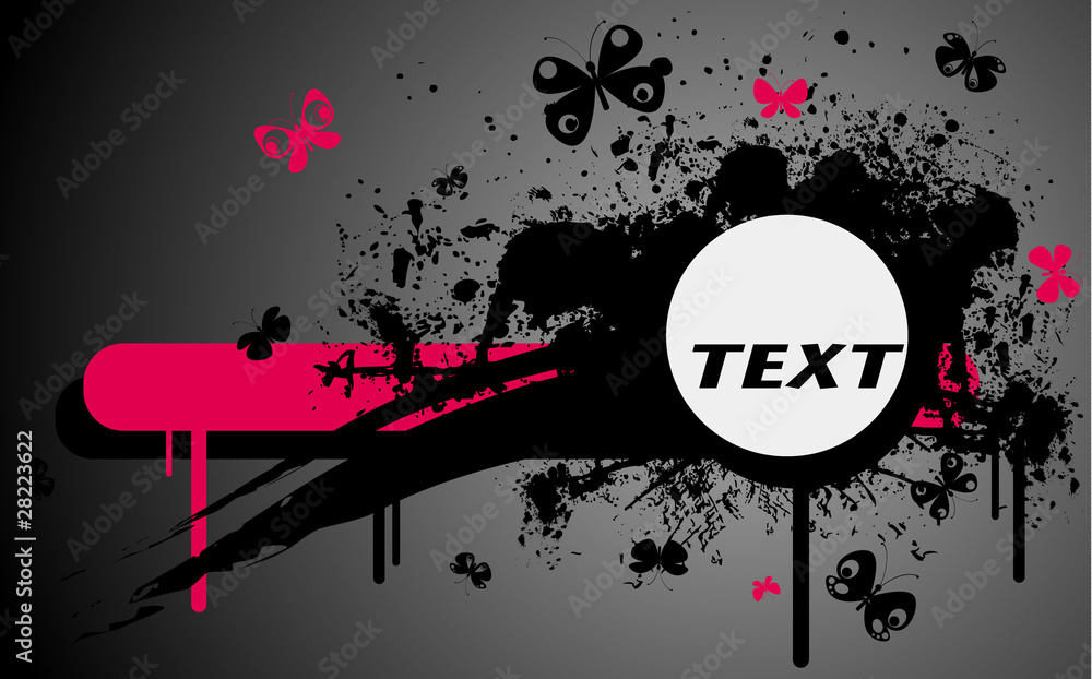 Obraz premium illustration with black and pink stain