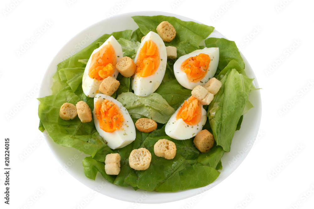 Salad with boiled eggs Salad with boiled eggs
