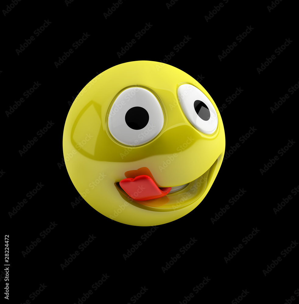 Fototapeta premium Genießender Smiley