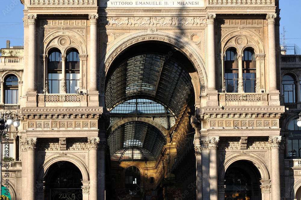 galleria south front, milan