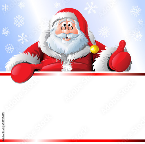 Santa with copy space