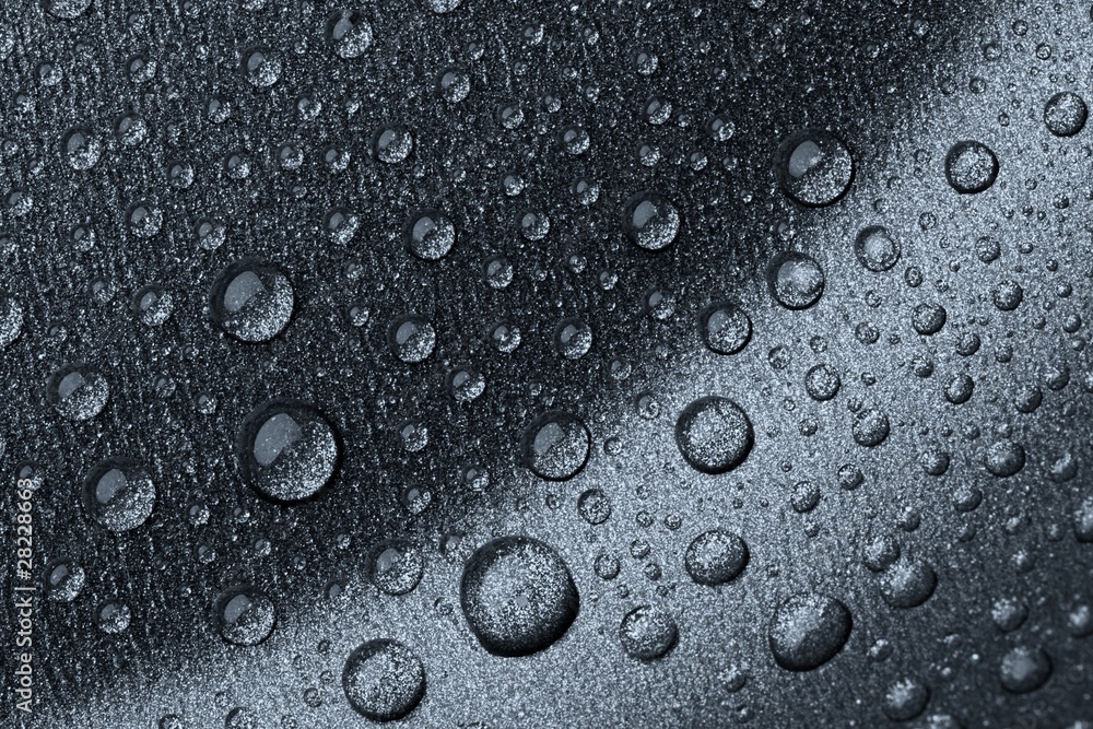 Drops on a metal surface Drops on a metal surface