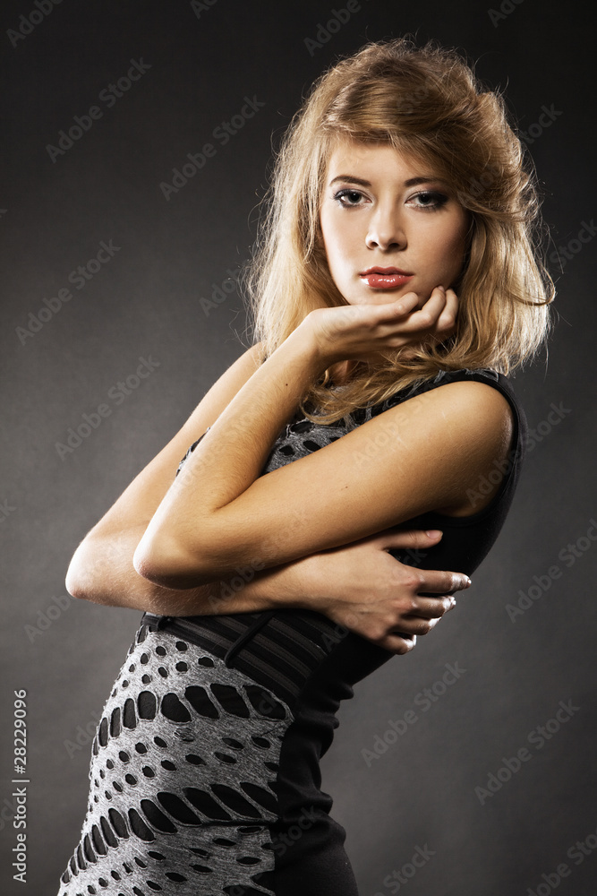 Portrait of beautiful tranquil model Portrait of beautiful tranquil model