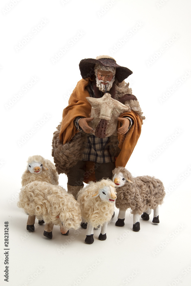 The sheperd and his sheep of the crib The sheperd and his sheep of the crib