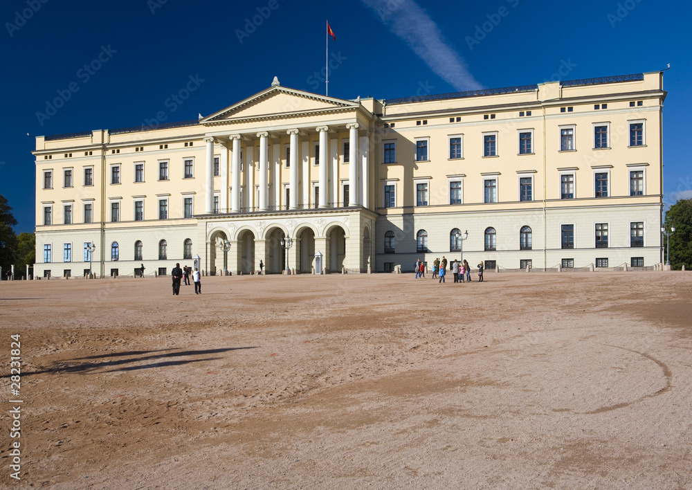 Obraz premium Slottet (Royal Palace), Oslo, Norway