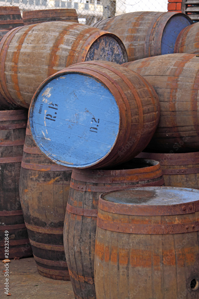 Old Brewery Barrels
