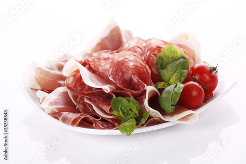 Prosciutto and salami