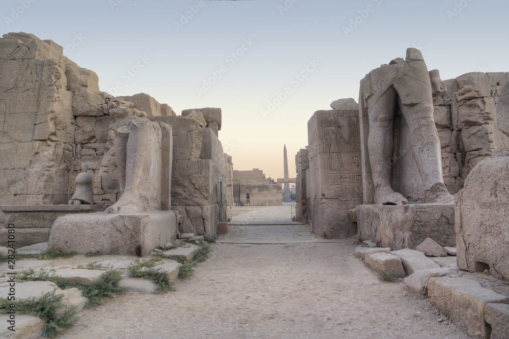 View in Karnak temple