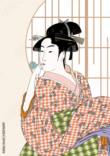 浮世絵　江戸美人02