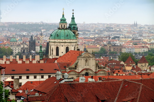 View of the old city from Prague Castle Czech Republic
