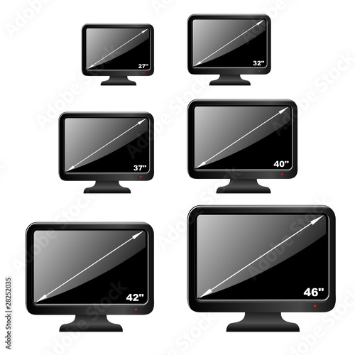 3d Iconset LCD Fernseher Größen