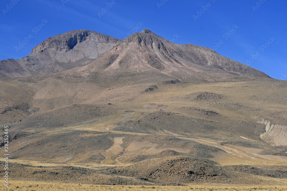 Landscape at the Andes Mountains in Peru