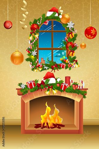 decorated christmas card