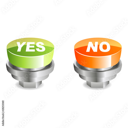 yes and no buttons
