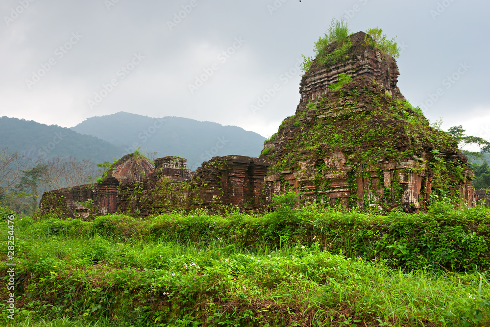 Ancient Hindu temples in My Son near Hoi An. Vietnam