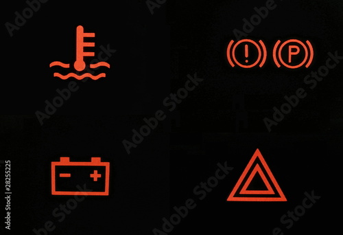 voyant automobile, de danger