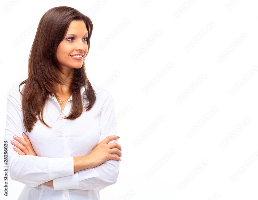 portrait of a pretty young business woman standing portrait of a pretty young business woman standing