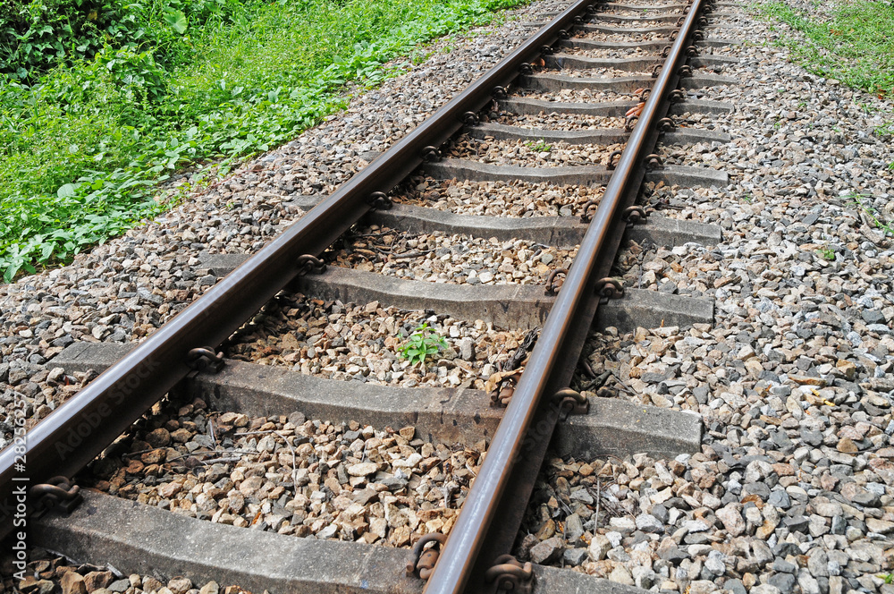 Closeup Of Railway track