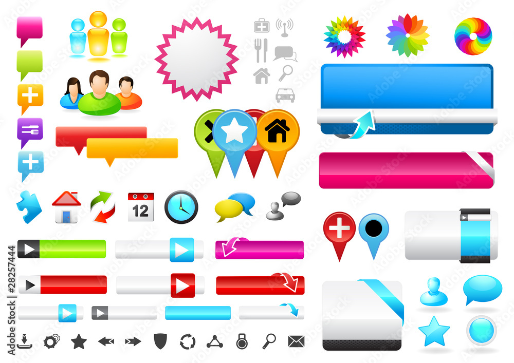 Fototapeta premium Vector Icon Collection