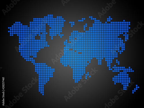 Dotted World Map
