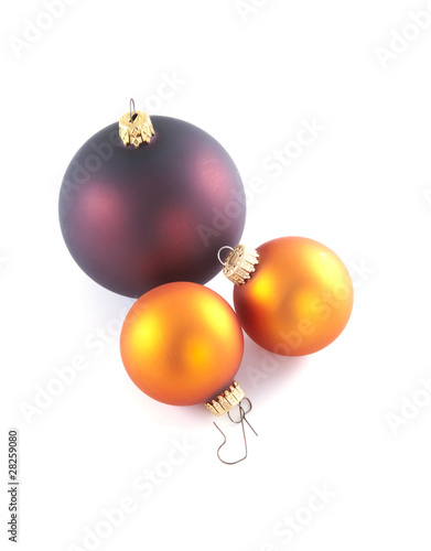 Several christmas balls