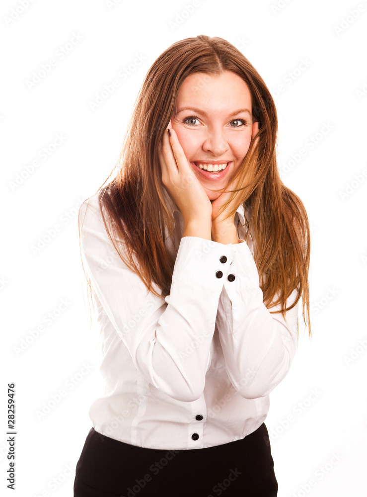 excited woman
