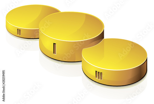 Podium en or (reflet)