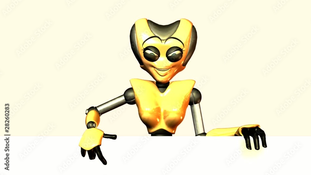 der freundliche Robot empfiehlt der freundliche Robot empfiehlt