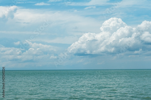 White fluffy clouds