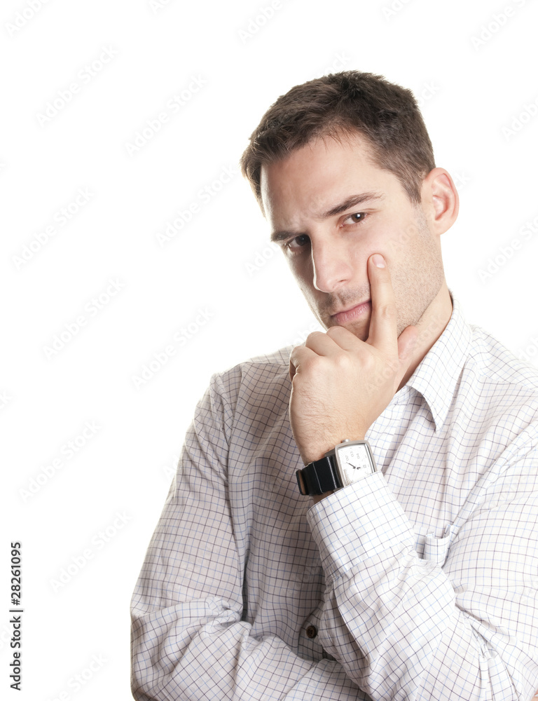 Concerned man Concerned man