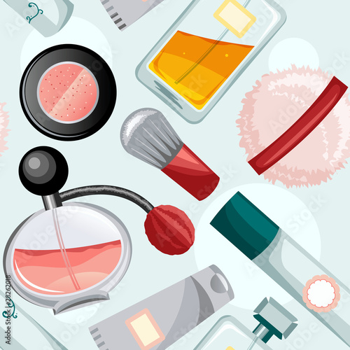 Vector seamless beauty pattern